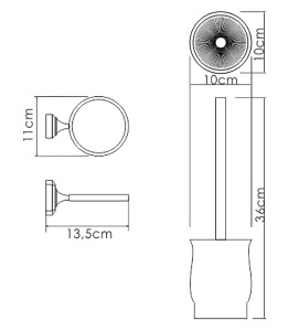 Ершик для унитаза Wasserkraft K-24227