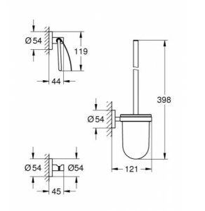 Набор аксессуаров Grohe Essentials 40407001