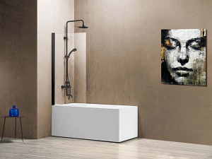 Душевая шторка на ванну Vincea VSB-11800CLB, 80х140, прозрачный