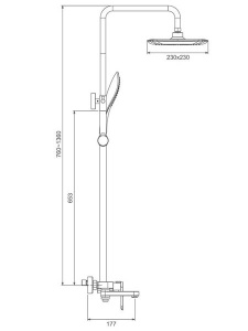 Душевая стойка Gappo G2448-9