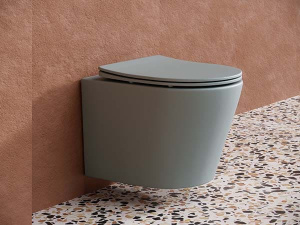 Подвесной унитаз CeramicaNova Balearica CN6000MH / CN6000MDH Rimless Soft Close, антрацит