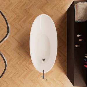 Акриловая ванна Frank F6116 White, 180х85, белый