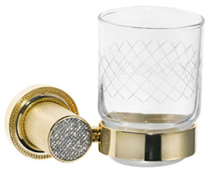 Стакан Boheme Royal Cristal 10924-G / 10924-G-B, прозрачный, золото, белые кристаллы