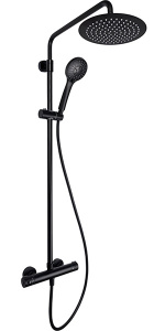 Душевая стойка Rubineta Olo (BK) + Thermo-15 (BK) 625038