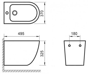 Подвесное биде BelBagno Sfera-R