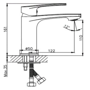 Смеситель для умывальника Haiba HB10587
