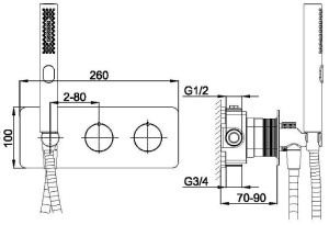 Смеситель встраиваемый Allen Brau Liberty 5.33009-00