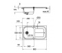 Кухонная мойка Grohe K300 31563SD0 оборачиваемая