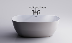 Ванна из искусственного камня Astra-form Атрия Solid с интегрированным переливом цветная, 160х75