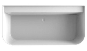 Ванна из искусственного камня Belux Атланта BA-1700 с подставкой, белая матовая Solid Surface, 170х75, белый матовый