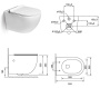 Подвесной унитаз SantiLine SL-5002