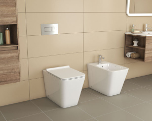 Приставной унитаз Grossman GR-PR4414S безободковый с крышкой Slim