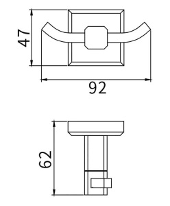Крючок Gappo G3805-2 двойной