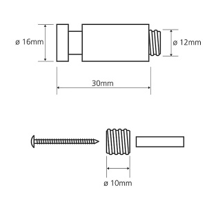 Крючок Bemeta White 104506094