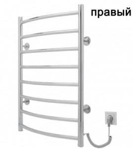 Полотенцесушитель Gloss&Reiter Э2 Raduga Л Д8 электрический (кнопка), 50х80 8 перекладин (правый)