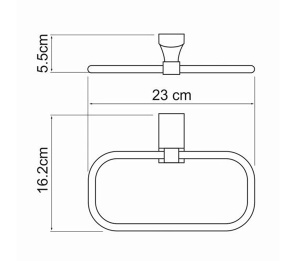 Держатель для полотенец Wasserkraft Exter K-5260