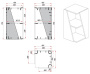 Пенал ЗОВ Кито 40-L / 40-R белый
