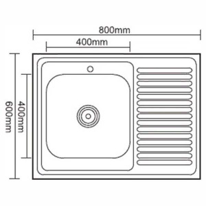 Кухонная мойка Ledeme L78060 L/R