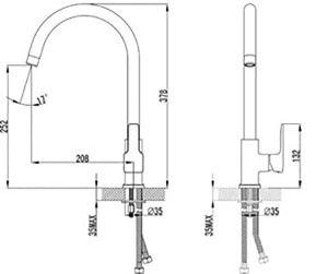 Смеситель для кухонной мойки Lemark Basis LM3605C