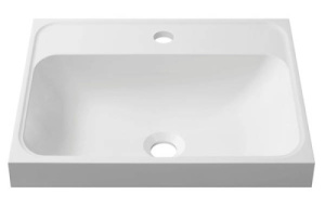 Умывальник Belux Бостон 400 / 500 / 600 / 700 / 800 / 900 белый матовый Solid Surface, 40х30