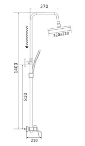 Душевая стойка Shevanik S4036