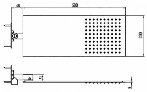 Верхний душ RGW Shower Panels SP-63