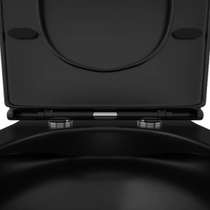 Подвесной унитаз OWL Vind Cirkel-H Matt black OWLT190305 с крышкой SoftClose