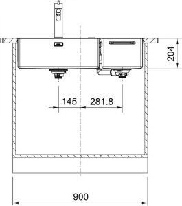 Кухонная мойка Franke Box Center BWX 220-54-27