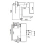 Смеситель для ванны Gerhans K13015 / K13015W