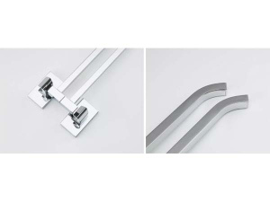 Держатель для полотенец Gappo G0712 / G0713 / G0714, 2 перекладины, хром