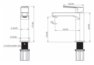 Смеситель для умывальника Teska Carmela LB5066