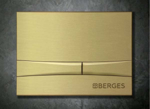 Кнопка для инсталляции Berges Novum F8 040058 / F9 040059, бронза глянцевая