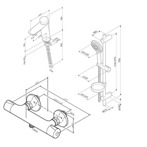 Набор смесителей AM.PM Inspire V2.0 F40950A03 3 в 1