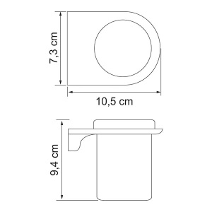 Стакан Wasserkraft Kammel K-8328