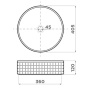 Умывальник Omoikiri Akira BL Natceramic