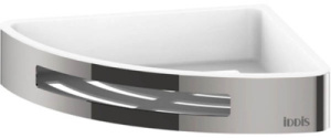 Полка Iddis SHE11SBi44 / SHE11SPi44, хром, белый