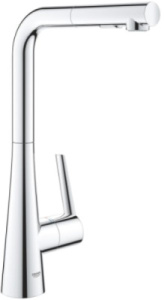 Смеситель для кухонной мойки Grohe Zedra 32553002 / 32553DC2 с выдвижным изливом, хром