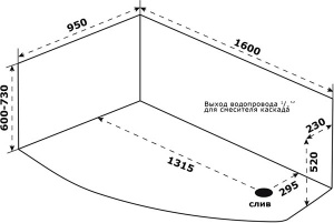 Лицевой экран для ванны BAS Камея 160