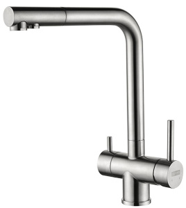 Кухонная мойка Arfeka Eco AR 50 Satin со смесителем Geminia, дозатором и роллер-матом