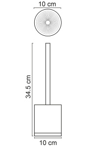 Ершик для унитаза Wasserkraft Mindel K-8827