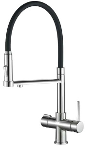 Смеситель для кухонной мойки Zorg Steel Hammer SH 2003 под фильтр, черный