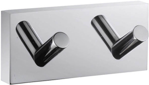 Планка с крючками Iddis Edifice EDISB20i41 / EDISB40i41, 9 см 2 крючка, хром