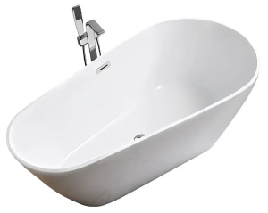 Акриловая ванна Cerutti MiMi170II / MiMi170MW, 170х80, белый матовый