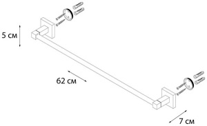 Держатель для полотенец Fixsen Metra FX-11101