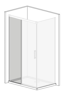 Фронтальная стенка Radaway Idea 8 Wall 553