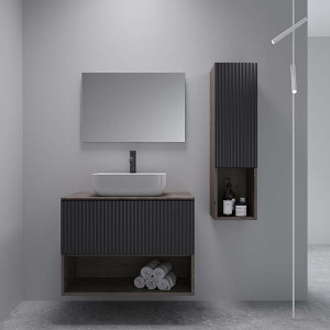 Столешница ЗОВ Дуб гладстоун сепия CDSP18TS695458C2 (2 выреза)
