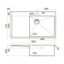 Кухонная мойка Omoikiri Akisame 86-GB-R Side