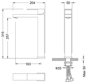 Смеситель для умывальника Timo Selene 3061/00F