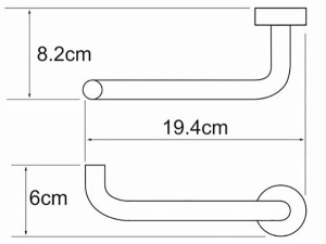 Держатель для туалетной бумаги Wasserkraft Donau K-9496