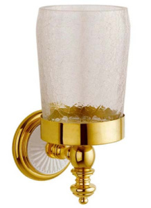 Стакан Boheme Palazzo 10104 / 10154, прозрачный, золото, белый